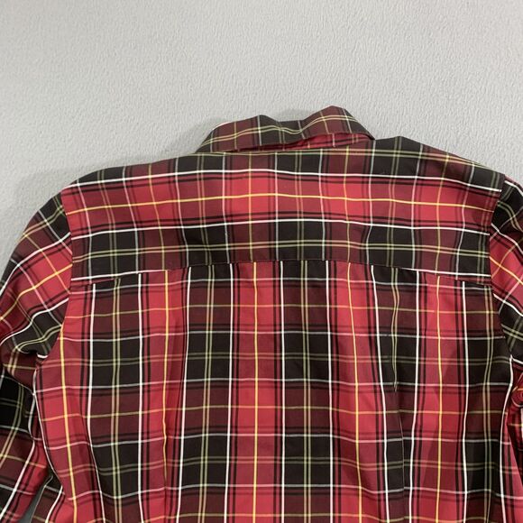 Orvis Shirt Womens 6 Red Black Plaid Long Sleeve Button Up 100% Cotton Pocket - Picture 16 of 16
